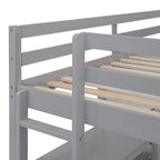 Letto a soppalco matrimoniale con scrivania, ripiani a 3 livelli e lavagna scrivibile, letto contenitore in legno con scala e sponde di sicurezza