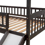 Letto a soppalco con scivolo e sponda, letto a casetta con scivolo