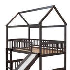 Letto a soppalco con scivolo e sponda, letto a casetta con scivolo